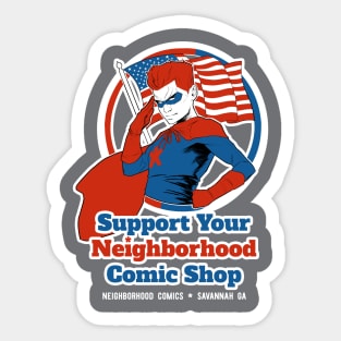 Support Your Neighborhood Comic Shop Sticker